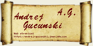 Andrej Gucunski vizit kartica